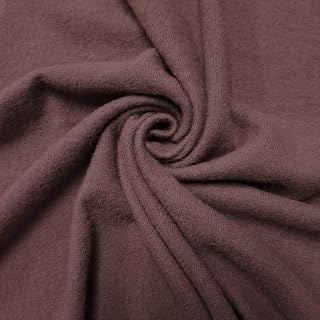 Texco Inc Poly Rayon Spandex Jersey with Merino-Like Wool Hacci Brush /2-Way Stretch/Knit, Apparel Fabric, Mauve Dark 3 Yards