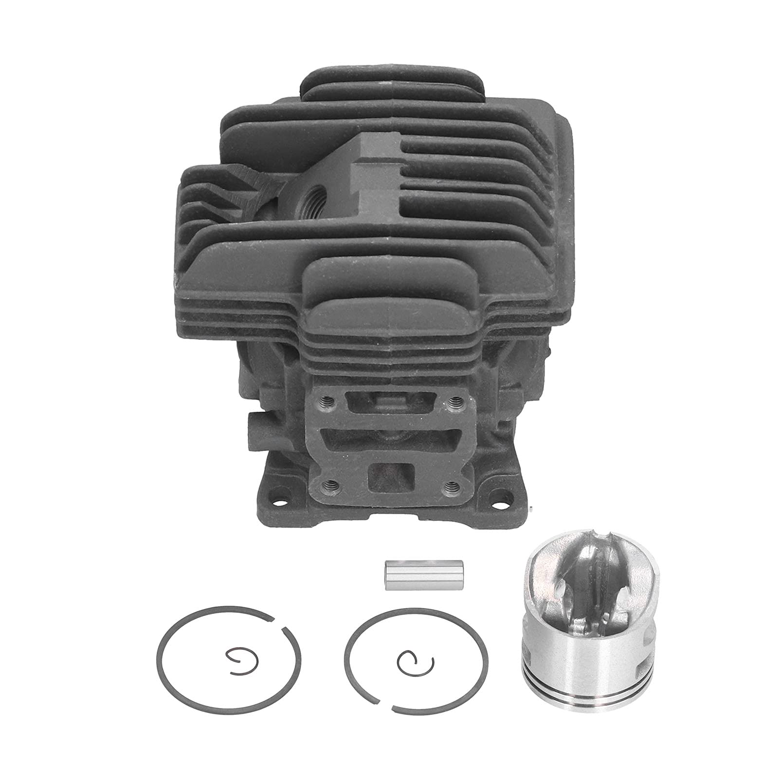 Kit de pistón de cilindro de 40 mm Reemplazo de accesorios de motosierra 1145 020 1200 Apto para herramientas de jardín MS201 MS201T Aleación de aluminio de hierro de alta