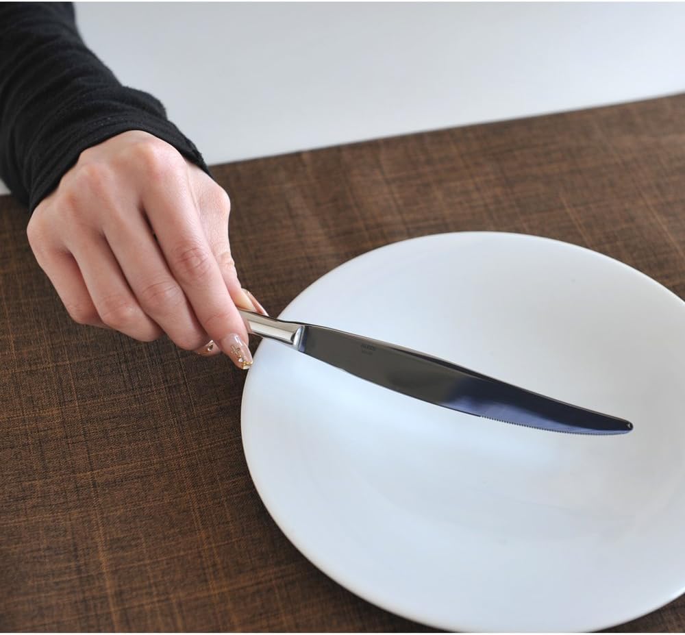 Alessi "Caccia" Monobloc Table Knives in Steel Aisi 420 Mirror Polished (Set of 6), Silver