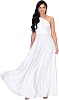 KOH KOH Womens 2026 Long Bridesmaid One Shoulder Convertible Wrap Cocktail Maxi Dress