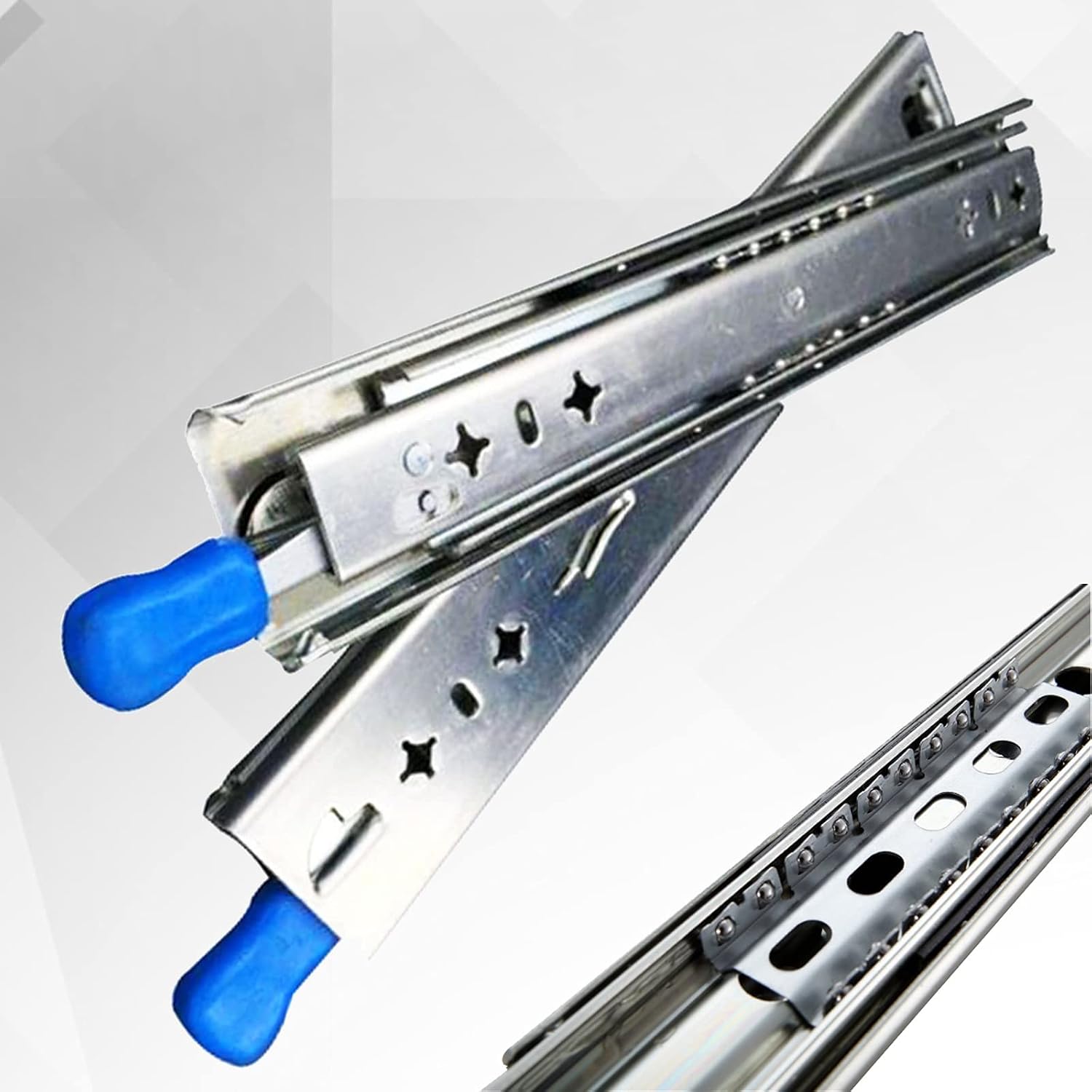 Drawer Slides Rails with Locking Device, Soft Close Drawer Runners ...