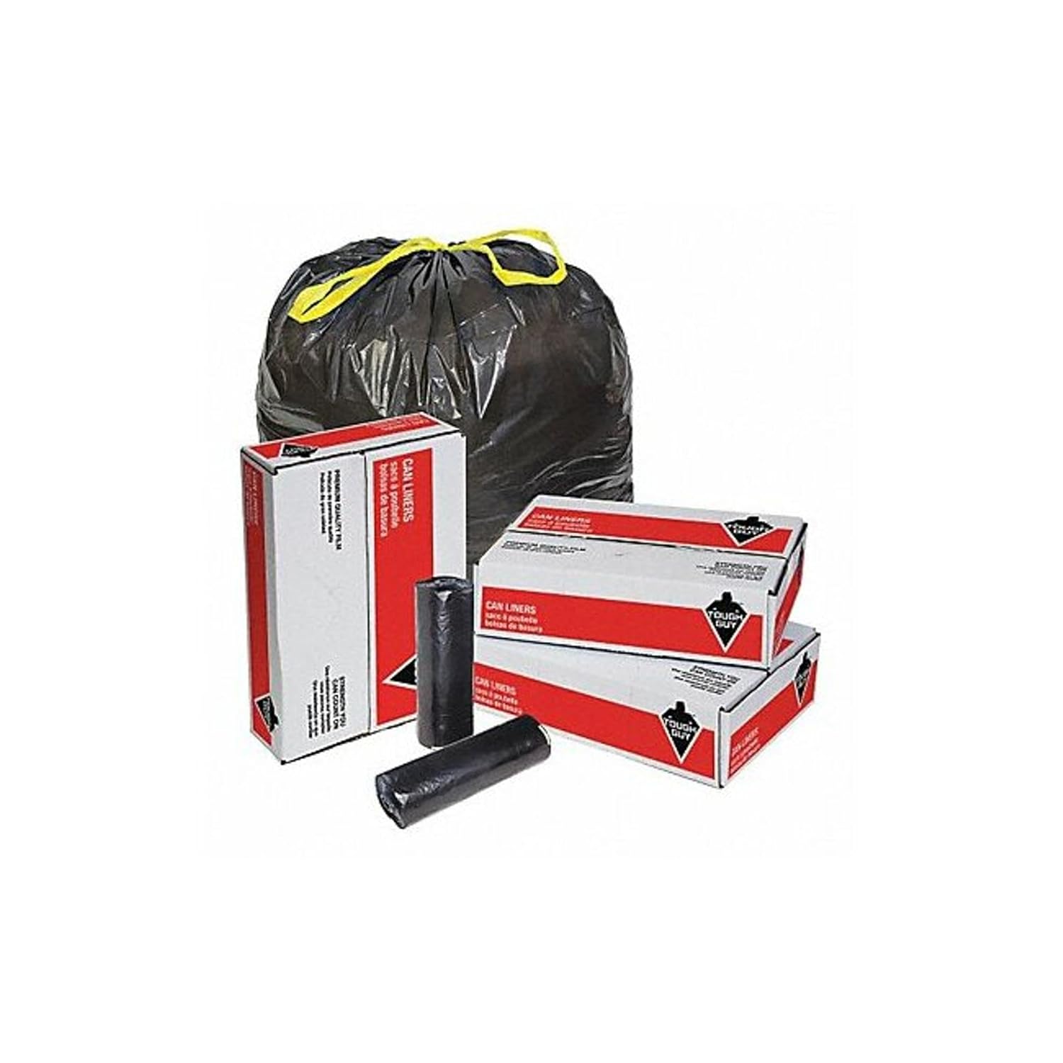 Drawstring Trash Can Liner, 55 gal., PK100