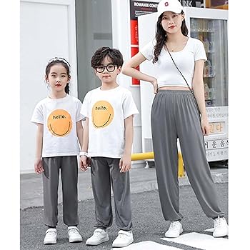 Kinder Sommerhose Baumwolle 2er Pack - Leichte Bloomers Hosen Für Mädchen Und Jungen