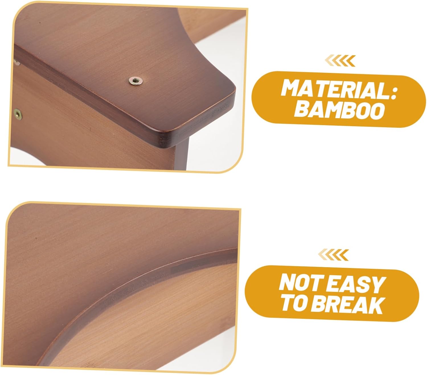Bamboo Toilet Potty Stool for Bathroom Squatting Step Aid