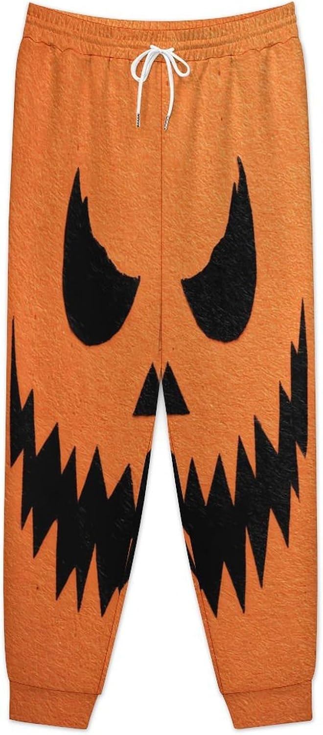 Pumpkin Lantern Face Men Pants Lightweight Sweatpants Joggers Pant 4XL