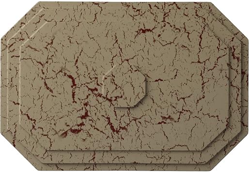 Ekena Millwork CM25FEGDC 25 1/4"W X 17 1/4"H X 1 3/4"P Felix Ceiling Medallion , Gobi Desert Crackle