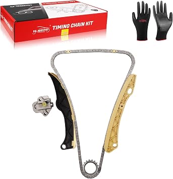 Engine Timing Chain Kit W/Tensioner 1.6L Compatible Hyundai Accent Veloster for Kia Rio Soul Forte5