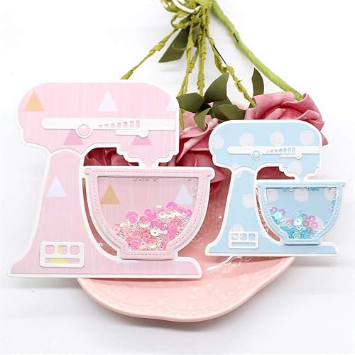 Miniatura 2 de KSCRAFT Mezclador eléctrico coctelera de corte de metal troqueles plantillas para bricolaje álbum de recortesálbum de fotos decorativo en relieve