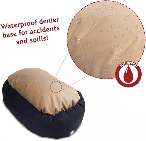 Miniatura 5 de Cama en forma de bagel para perros de Majestic Pet Products, Negro