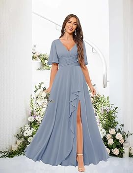 strapless open back dress Nevaeh One Shoulder Crepe Maxi Bridesmaid Dress