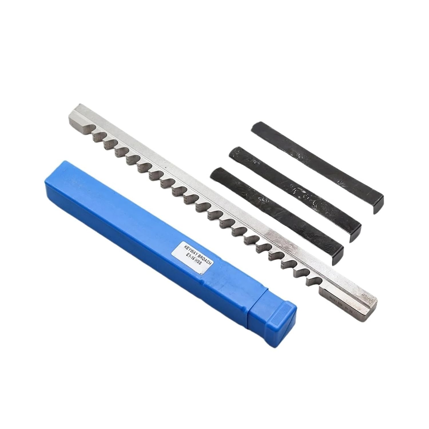 16mm E Push-Type Keyway Broach, with Shim Metric Size High Speed Steel for CNC Cutting Metalworking Tool