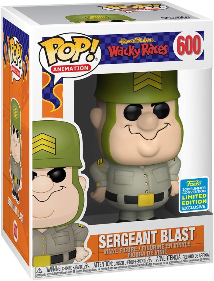 Funko Sergeant Blast Hanna Barbera Wacky Races 2019 Summer Convention Exclusive Limited Edition Vinyl POP Figure #600