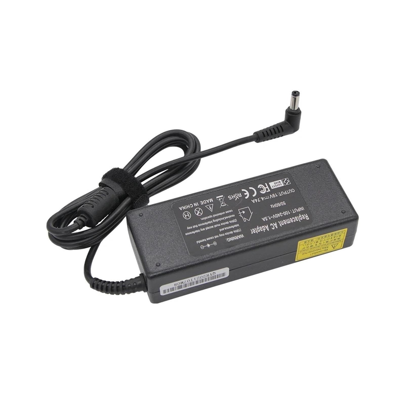 Cargador De Vuelta De 19V 4.74A 90W 5,5 * 2,5 Mm, Compatible con ASUS, Compatible con Toshiba, Compatible con Lenovo, Adaptador A46C X43B A8J K52 U1 U3 S5 W3 W7 Z3(with EU Plug)