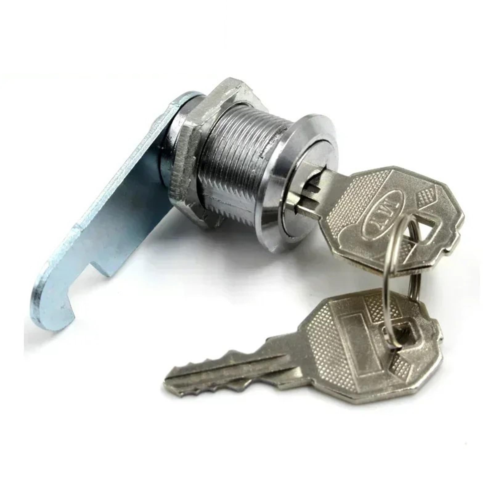 WQGQPXOB Cam Lock with Metal Key for Door Mailbox Cinet Tool Box Gym Locker Furniture Drawer Hardware HJ01 G1 1Pcs(Key Alike x 30mm)