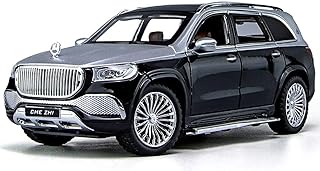 نموذج سيارة مرسيدس بنز جي ال اس 600 مايباخ بمقياس 1:24 من خليط الزنك المصبوب مع 6 أبواب قابلة للفتح، أضواء وموسيقى، لعبة للأطفال