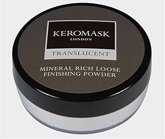 Keromask Mineral Rich Loose Finishing Powder in Shade TRANSLUCENT WHITE to Set Foundation and Camouflage Makeup, 20g