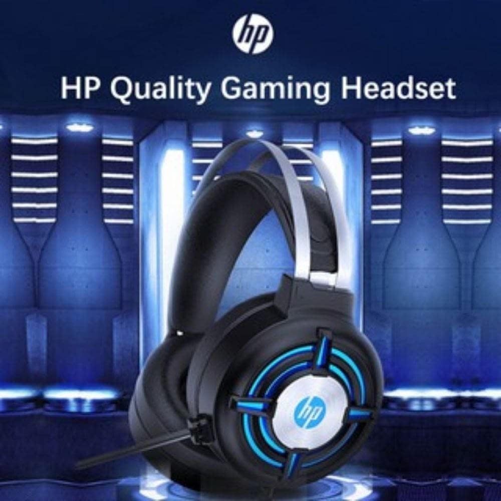 Headset HP Gamer H120 Preto - Com Microfone com Haste Flexível USB+P2 com  Iluminação LED Áudio Stereo - 1QW67AA, Grande : Amazon.com.br: Eletrônicos