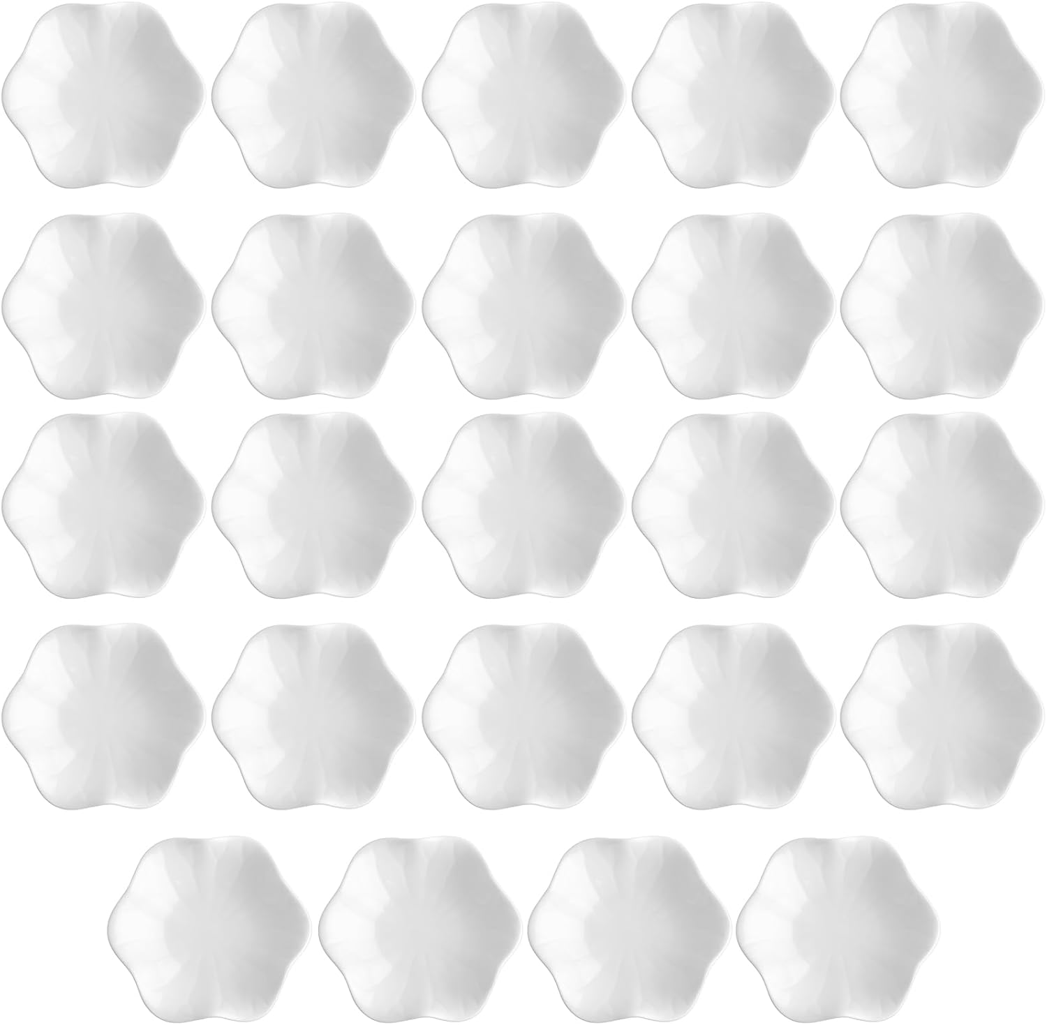 Shappy 24 Pcs Ceramic Ring Dish Bulk 4.5 in Small Jewelry Tray Porcelain Trinket Dish for Women Wedding Birthday Gifts (White)