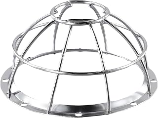 Iron Detector Protective covers, Fire Sprinkler Cage Bracket with Wire Mesh, Heavy Duty metals Guard for Smoke Alarm & Sensor, Security Shield for Home and Commercial Use, Silver(1PC)