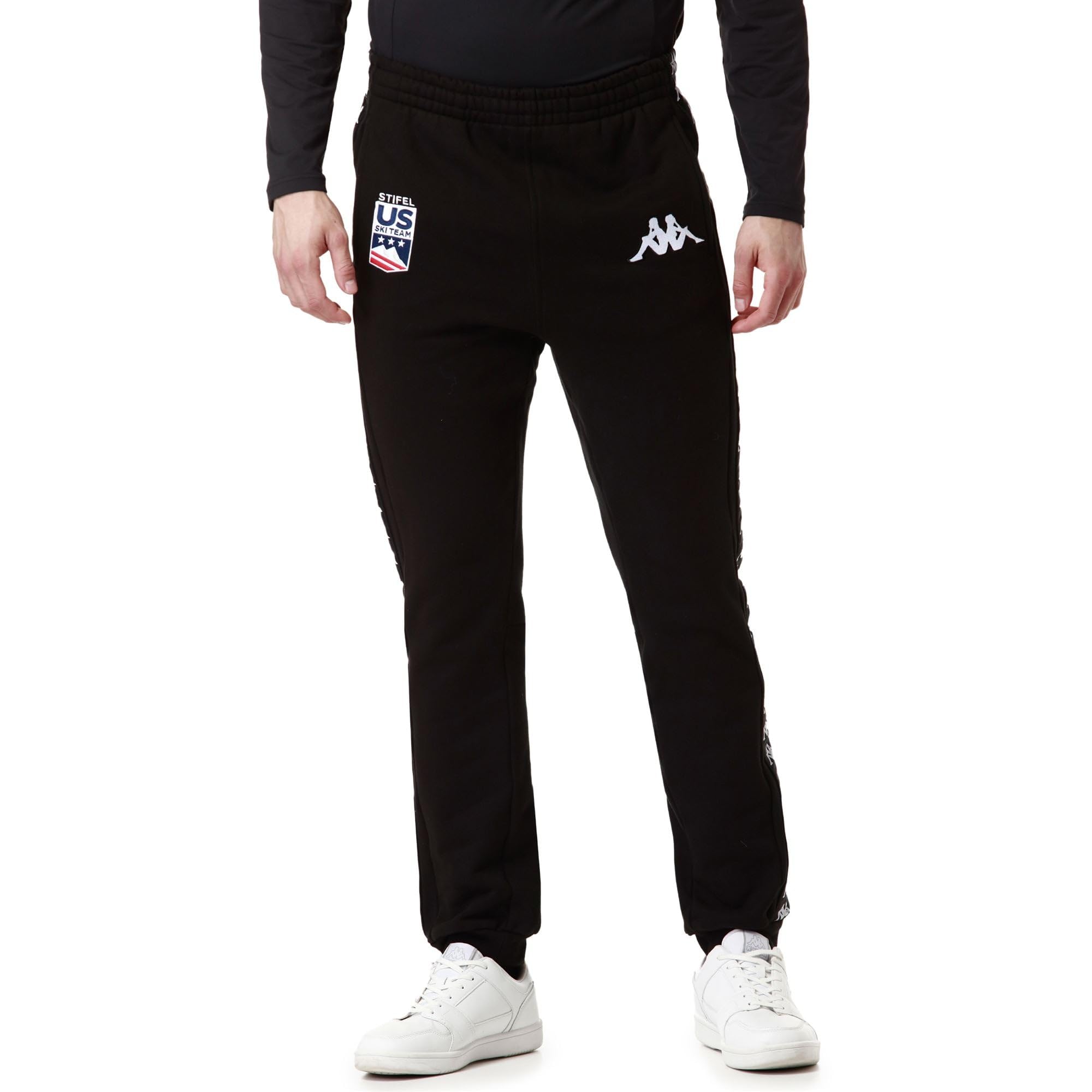 Kappa - Pantaloni Tuta, Uomo, Cotone, Sci, Modello: 222 Banda ARUFINZIP US
