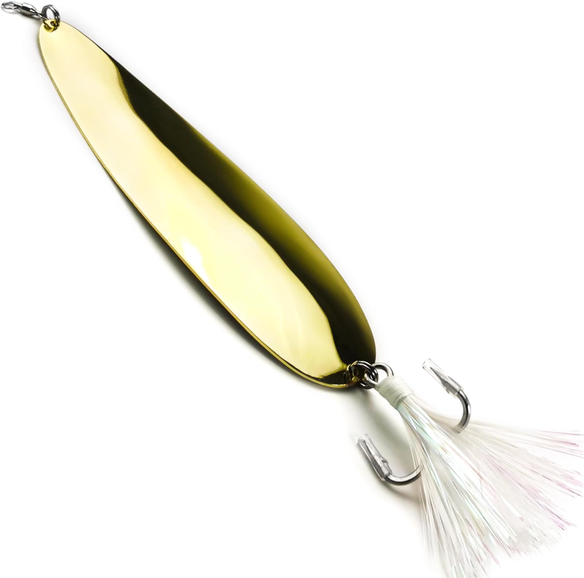 Magnum Flutter Spoon Jigging Lures, 8-9 Inch Large Hard Metal Sinking Trolling Casting Striper Fishing Spoon Baits for Striped Bass, Salmon, Walleye, Saltwater, Freshwater, Deep Sea Fishing