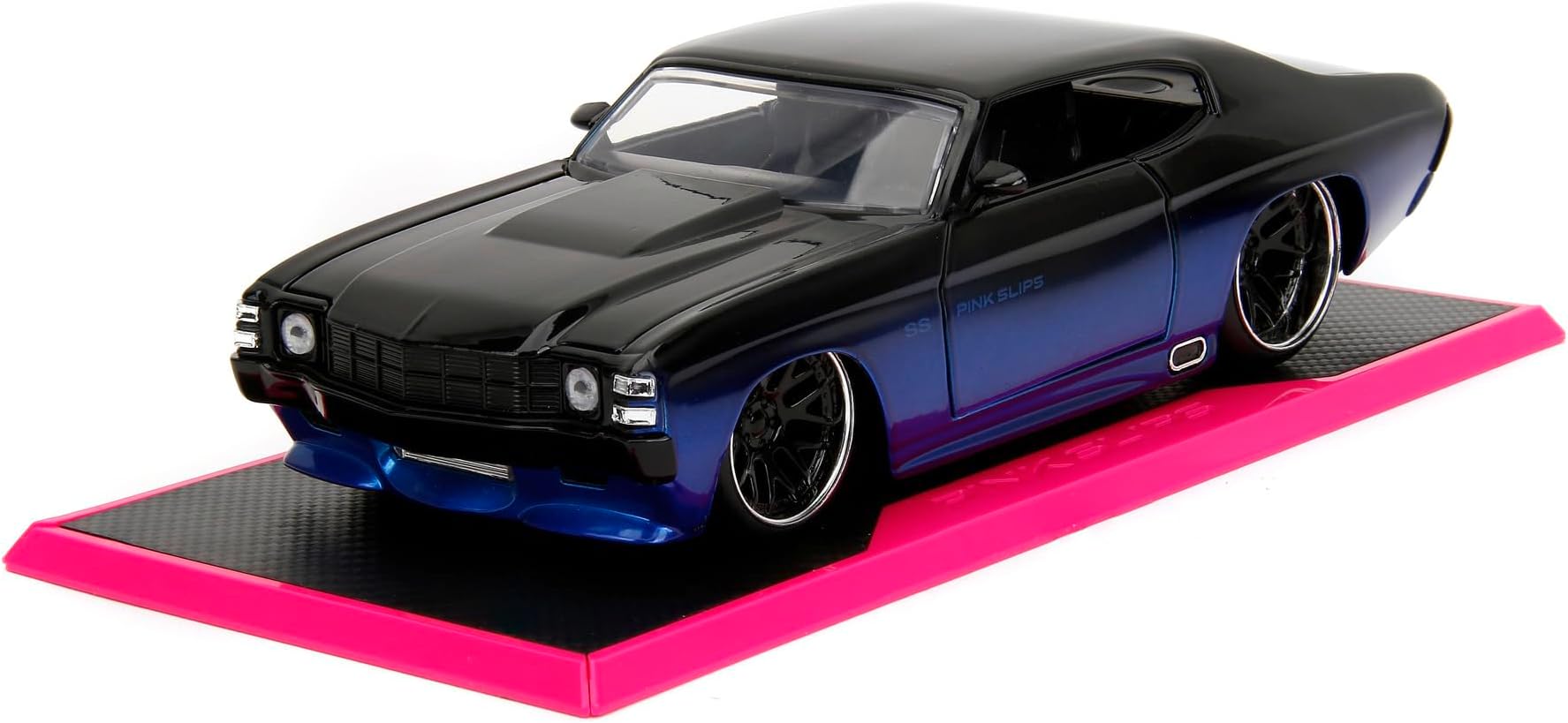 JADA Pink Slips 1:24 1971 Chevy Chevelle SS Die-Cast Car w/Base, Toys for Kids and Adults