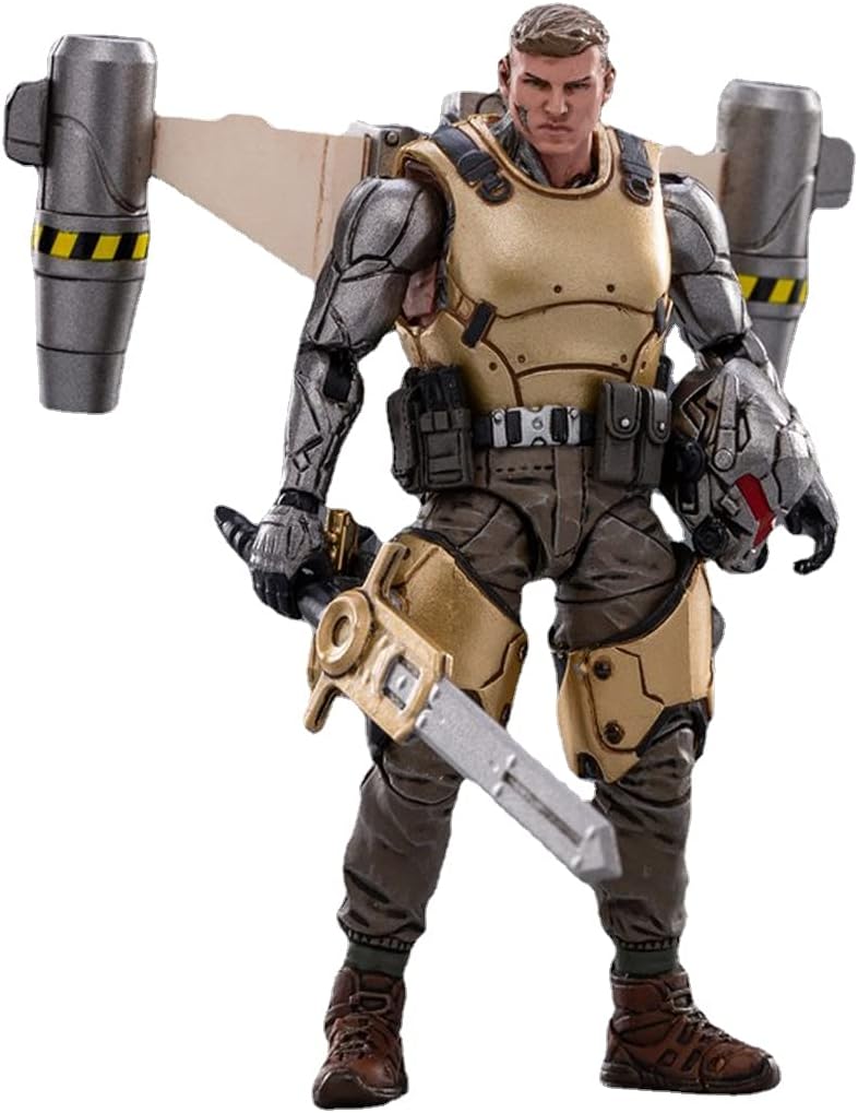 Pipigirl 1/18 Soldier Action Figures,4inch Army Military Second Army Star Cavalry Soldier Models Kits,The Risen Rego