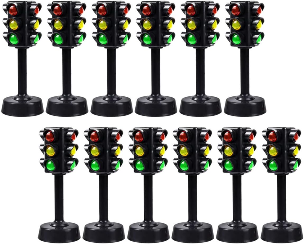 Toyvian 12pcs Traffic Light Model Traffic Signs Traffic