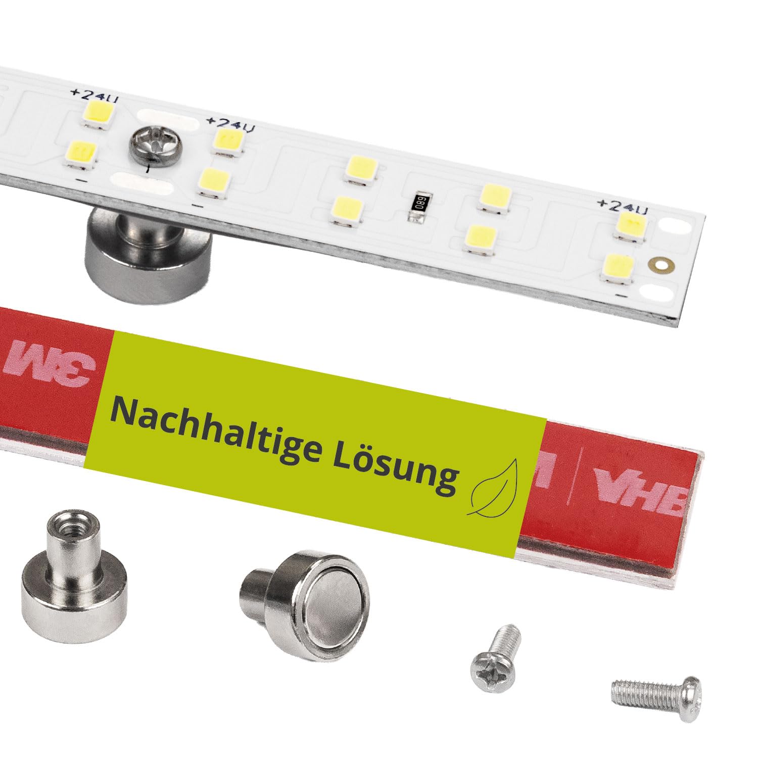 INNOVATE LED Umrüstplatine 85CM neutralweiß dimmbar | 14W Umrüstsatz mit Haltemagneten 2350 Lumen 24V | Retrofit Platine für Röhre 90CM | T8 / T5 Leuchtstoffröhre Ersatz 4000K