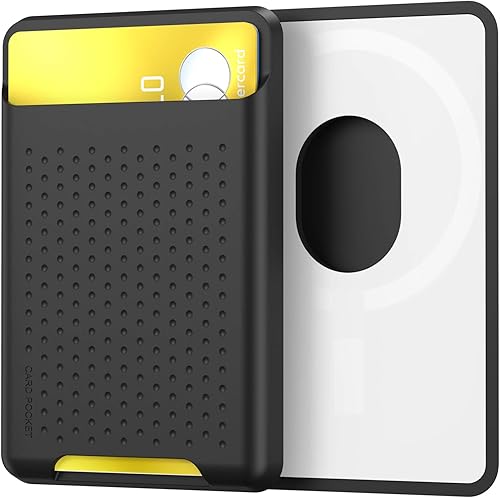 AHASTYLE MagSafe - Cartera para iPhone 15141312Pro MaxProPlusMini RFID, funda de silicona compatible con iPhone 12 13 14 15 Pro MaxProPlusMini