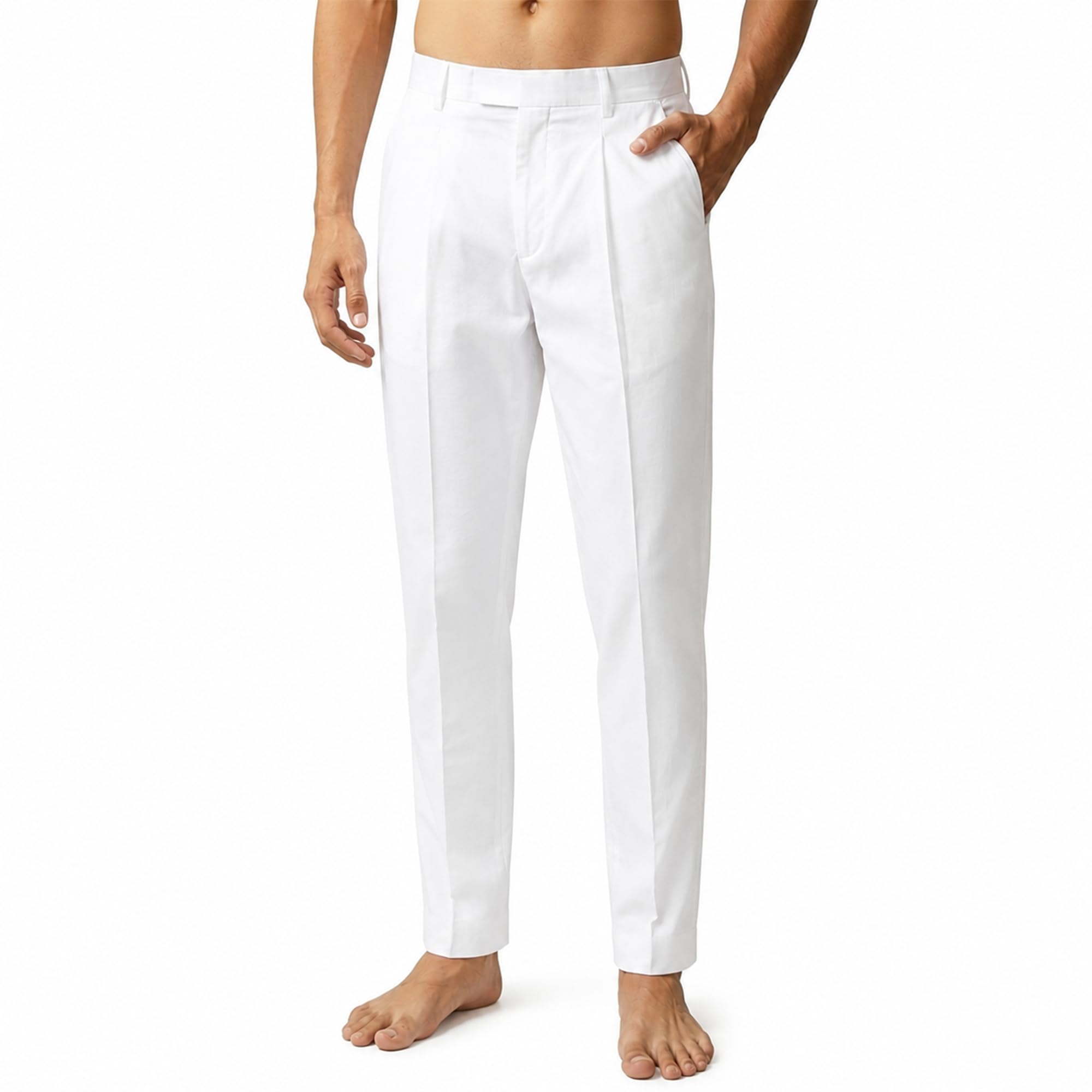 shirpav Men's Pure Cotton Pant Style Pyjama | Pyjama/Pajama Style Pants for Kurtas, Festival | White, Cream, Black | Elasticated Waist and Dual Side Pockets-picture-50