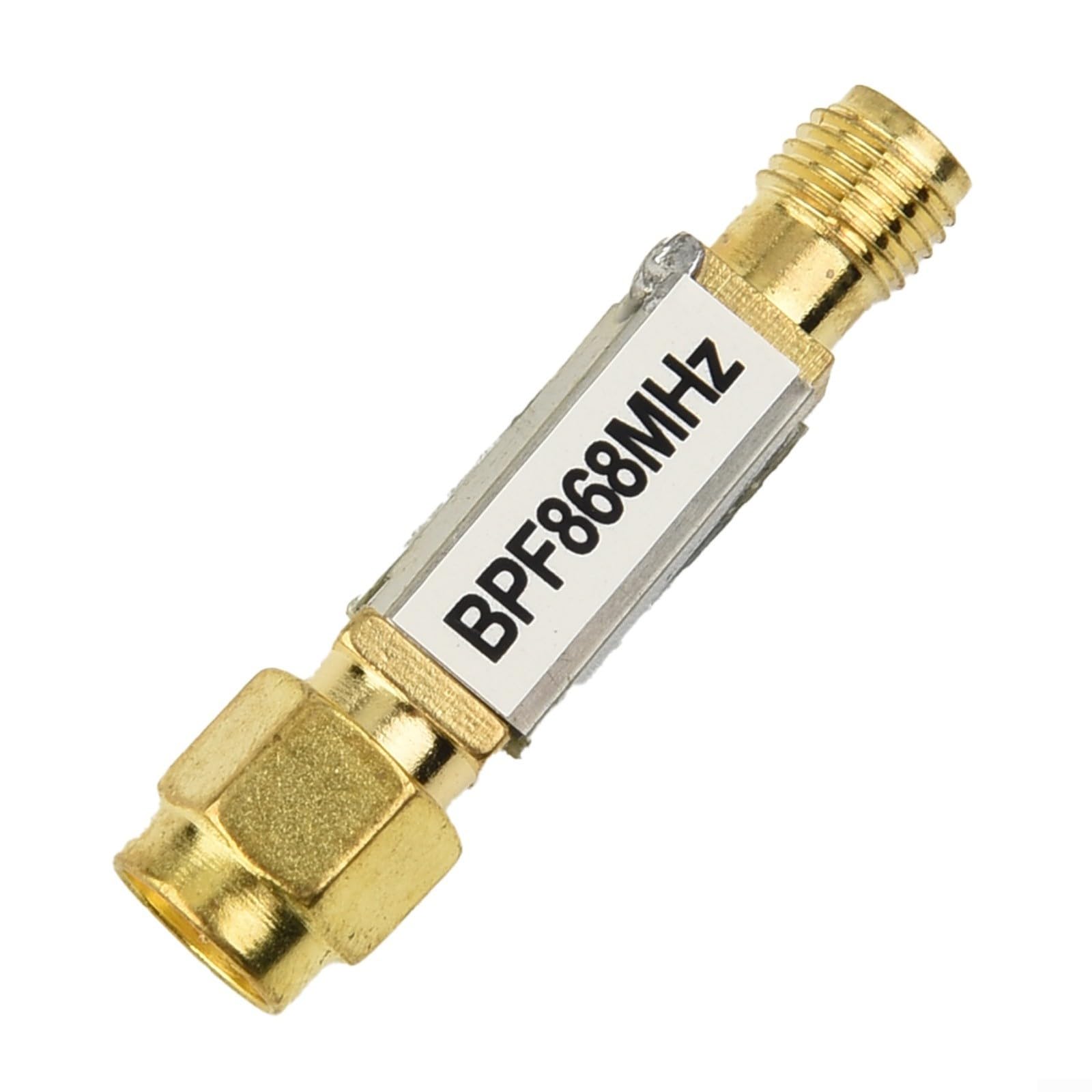 SAW-Bandpassfilter für 868 MHz, 4 MHz Bandbreite, mit SMA-Anschluss, geringe Einfügedämpfung, hohe Stabilität, kompatibel mit RFID- und IoT-Empfängern gemäß EU-Standard