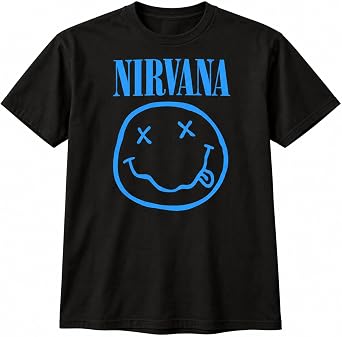Nirvana 'Nevermind Smile' (Black) Pull Over Hoodie (small)