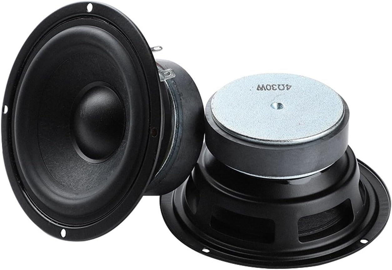2Pcs 4.5 Inch Full Range Speaker 4 Ohm 30W HiFi Stereo Music Loudspeaker Home Theater Power Amplifier Speaker
