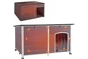 Aivituvin Heated Large Outdoor Dog House for All Seasons