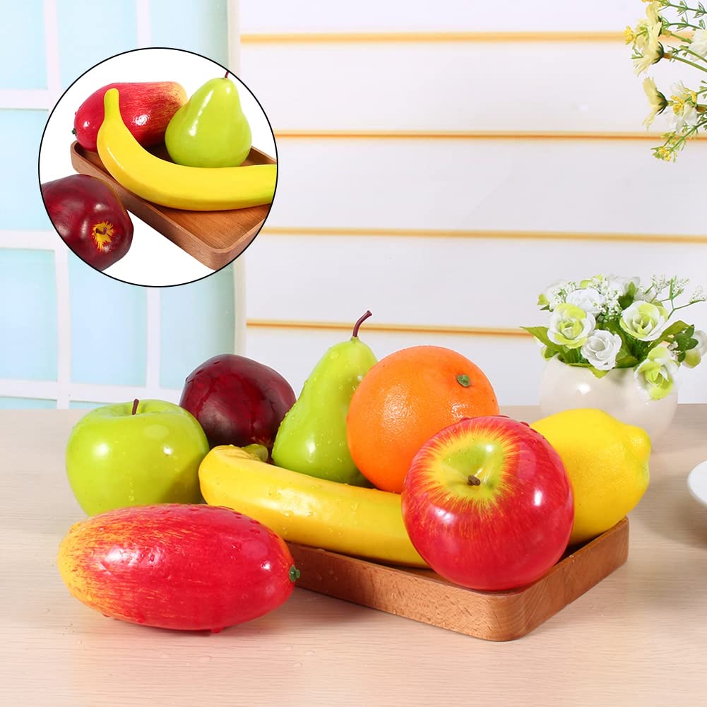Künstliche Früchte, 8 Stück/Set, Kunststoff-Obst, Küche, Künstliches, Gefälschtes Essen, Kunsthandwerk, Lebensechte Präsentation, 