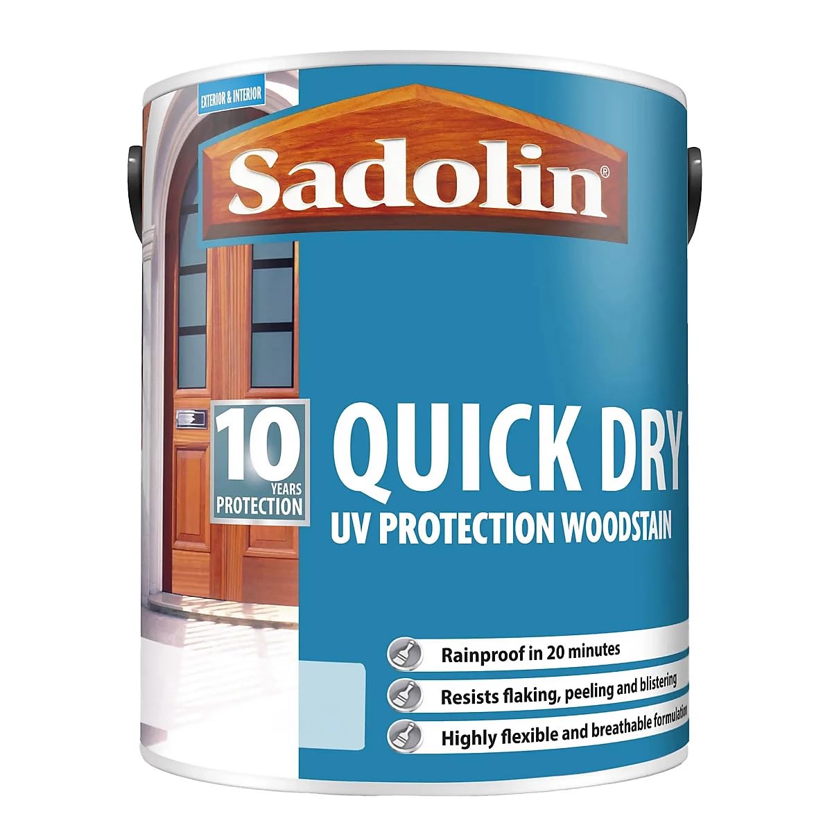 Sadolin Quick Dry UV Protection Woodstain - Jacobean Walnut - 2.5L