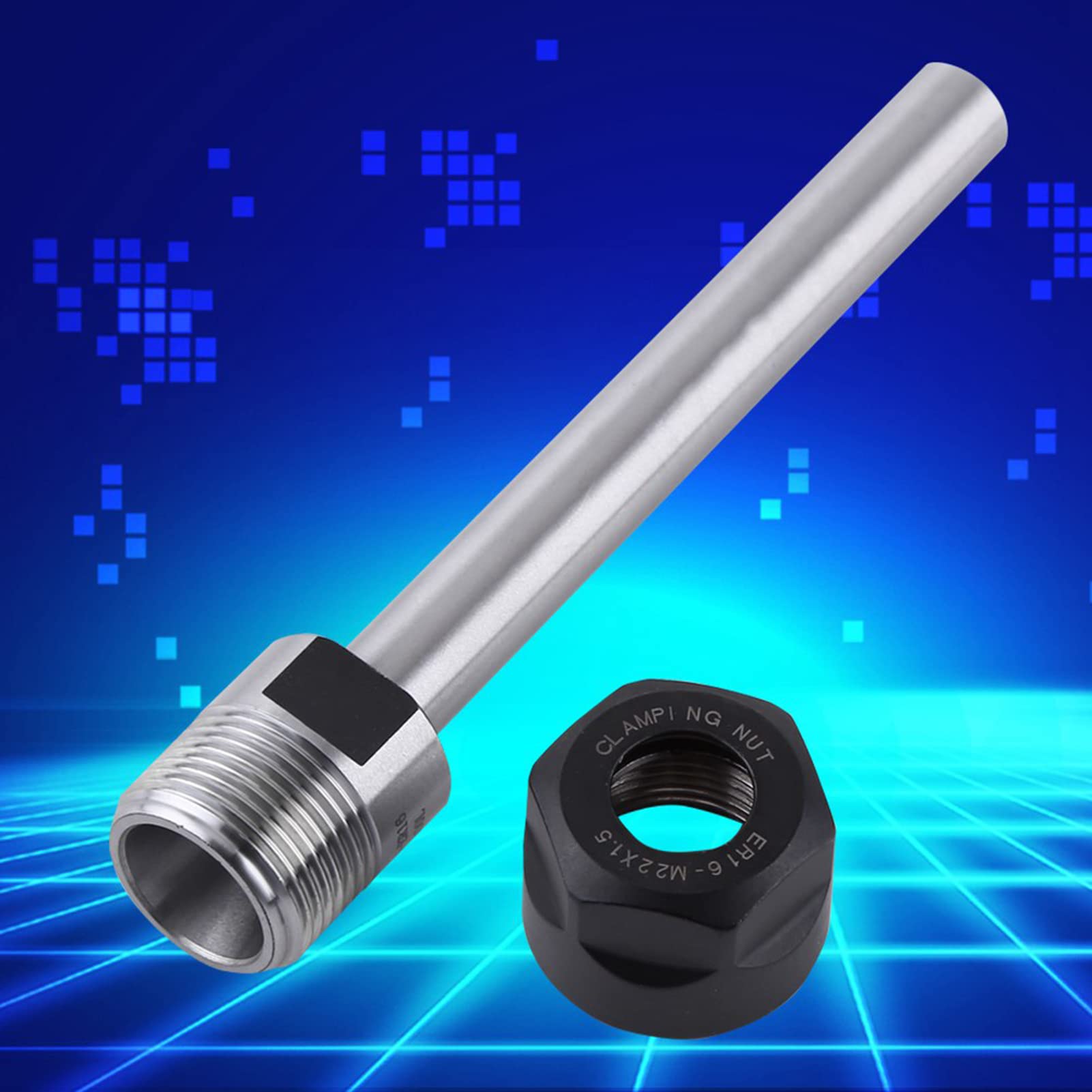 Prolunga Mandrino C12-ER16-100L - Per Tornio/Fresatrice CNC, Gambo 12 Mm, Colletto ER16 - Foto 5