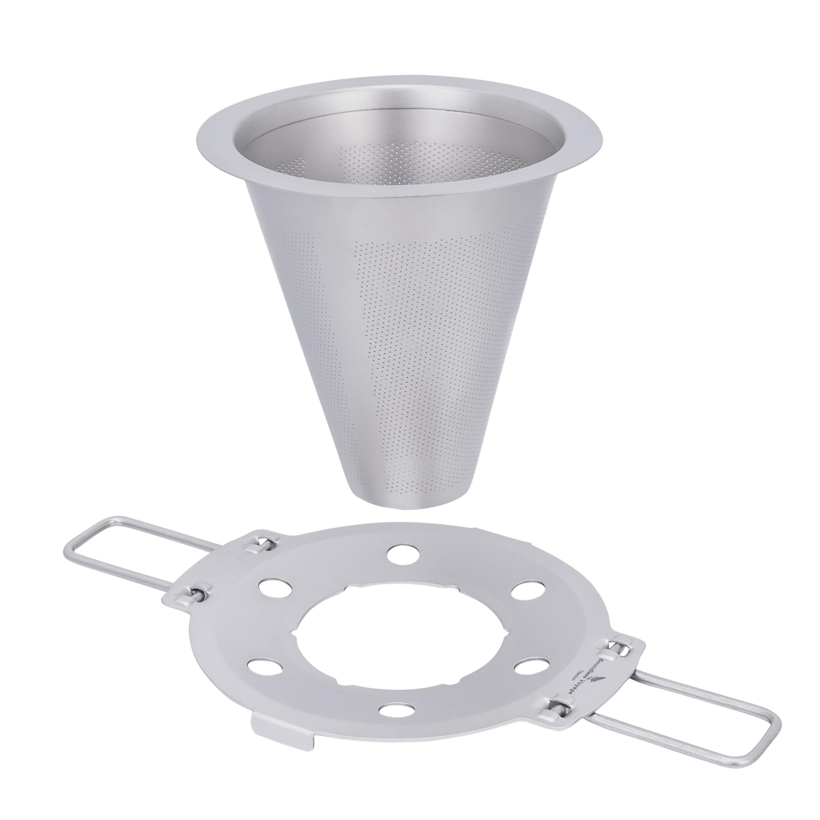 Filtre à café sans papier en titane iBasingo pour éliminer les goûts de métal