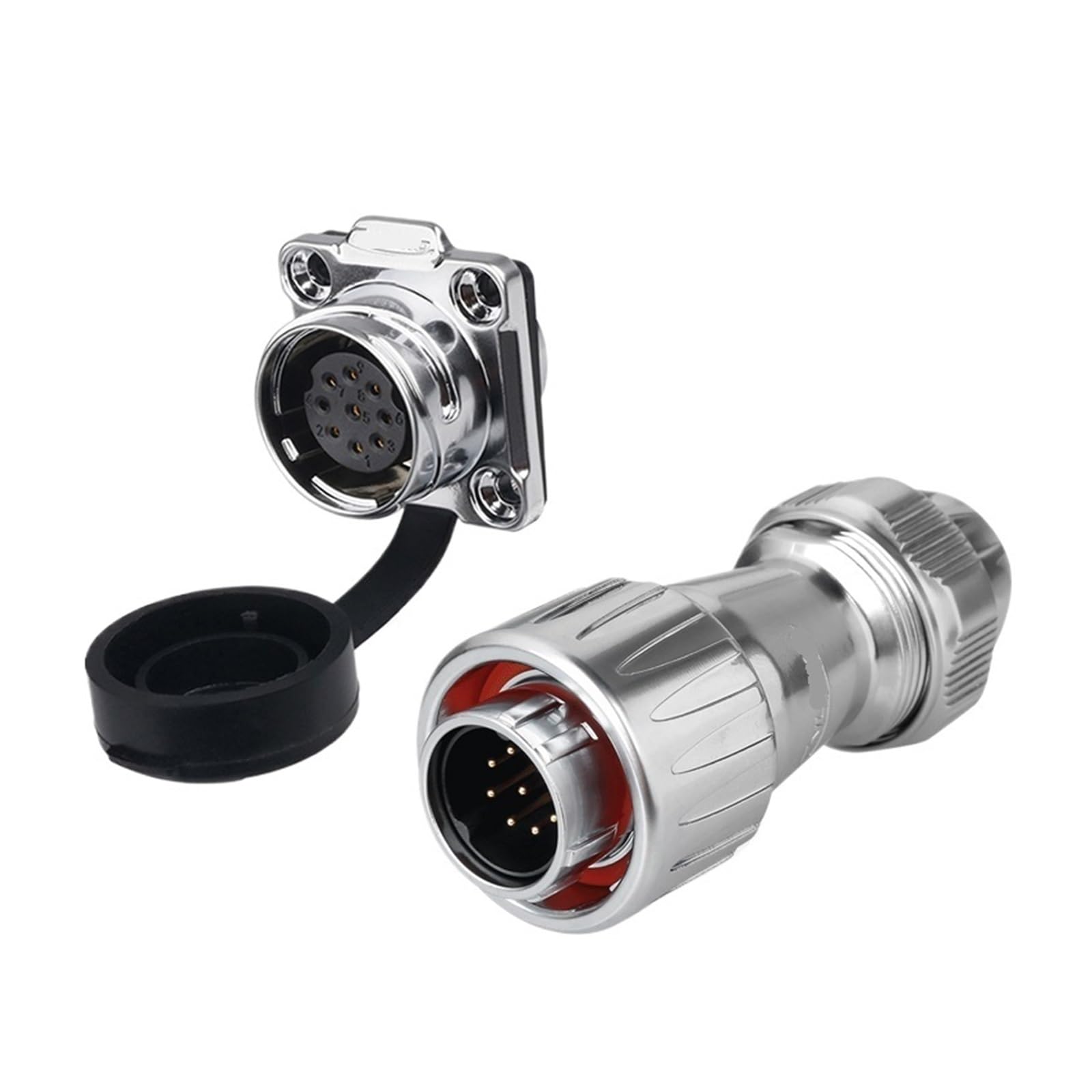Conector industrial DZ-20 de aviación 9 pines para lámpara LED y equipo técnico