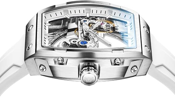 OLEVS Watch for Men Automatic Mechanical Luxury Dress Tourbillon Stainless Steel Waterproof Wrist Watches Date