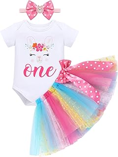Baby Girl 1st Birthday Outfit Romper + Tutu Skirt + Headband Summer Pineapple Melon Cake Smash Photo Shoot Clothes Set