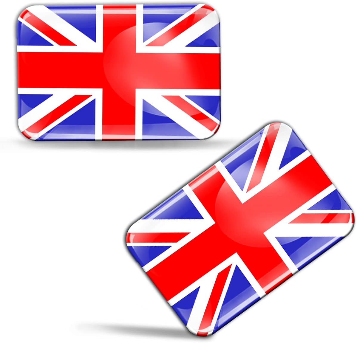 Biomar Labs Country Flag Sticker Set Self Adhesive Vinyl Decals National Flag Stickers Car Motorcycle Laptop Phone Window Interior Exterior (England UK Great Britain Flag F 32)