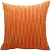 FEILEAH Housse de Coussin Taies d'oreiller de Velours Côtelé Cushion Cover Douceur Housse D'oreiller Respirante Coussin Throw Pillow Case pour la Maison Chambre Canapé Lit,Orange,60X60