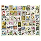 White Mountain Puzzles State Flower Stamps - 1000 Piece Jigsaw Puzzle