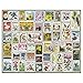 White Mountain Puzzles State Flower Stamps - 1000 Piece Jigsaw Puzzle