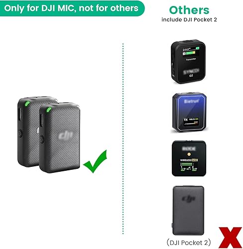 Miniatura 2 de Micrófono para parabrisas compatible con micrófono de solapa inalámbrico DJI MIC, funda peluda (paquete de 2)