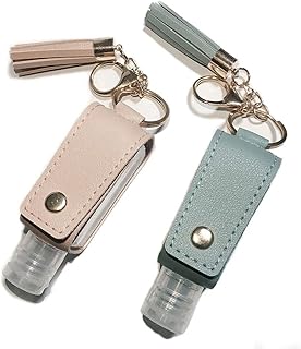 2PCS Portable Squeeze Bottle Keychain Portable Squeeze Bottle Refillable Bottle Hand Sanitizer Essential Oil for Hand Sanitizer, Travel, Outdoor Activities, School