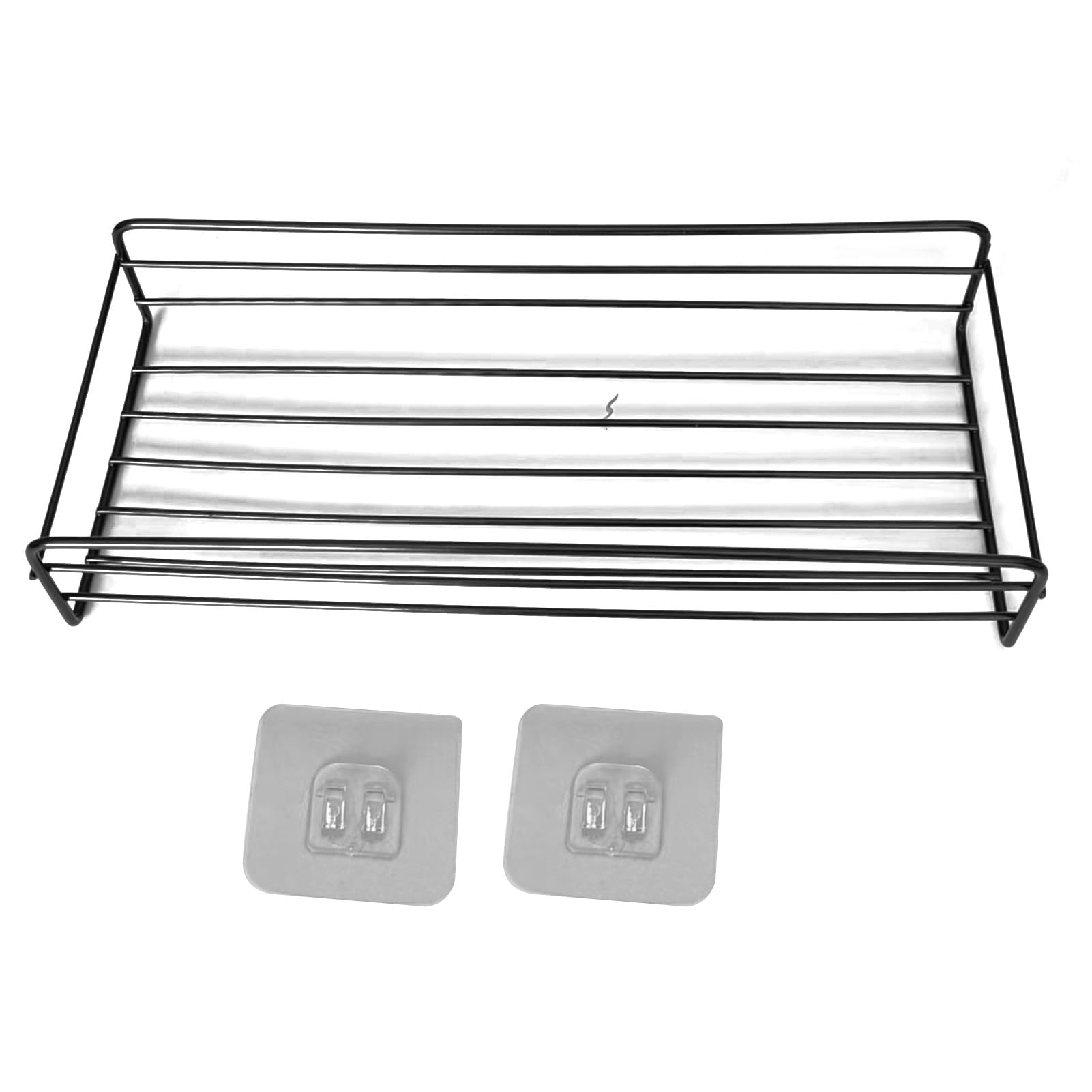 Sunicon Shower Caddy Basket Shelf Punch Wall Mounted Multifunctional Iron Shower Shelf Bathroom Storage Shelves Basket for Bathroom