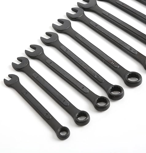 Miniatura 4 de WINMAX TOOLS AUTOMOTIVE Juego de llaves métricas combinadas de 16 piezas de 0.236 in a 1.260 in con bolsa enrollable